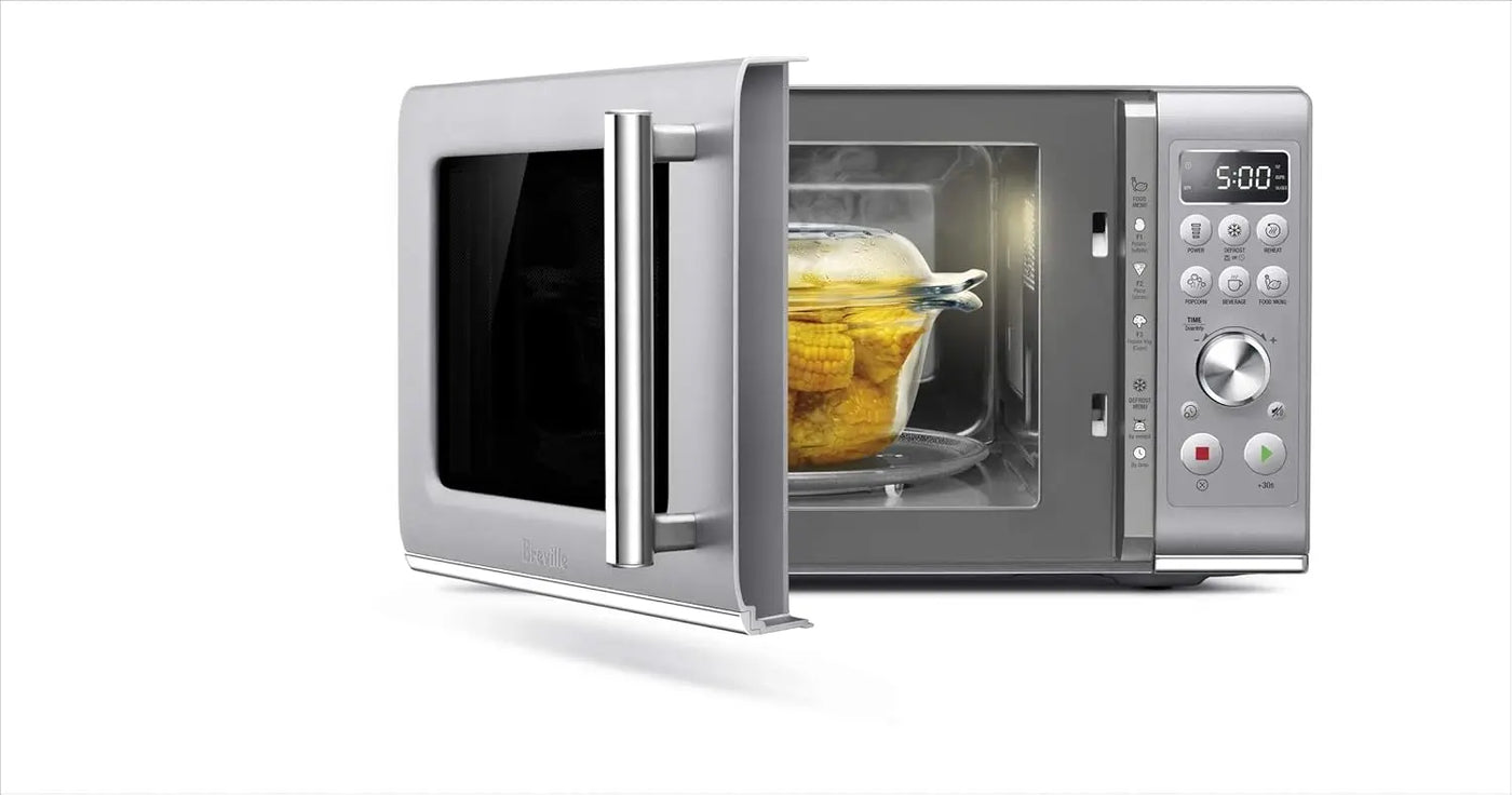 Countertop Compact Wave Soft-Close Microwave Oven with Pure Countertop Electric Kettle