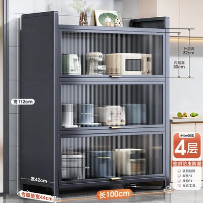 Floor Multi-layer Home Storage Cabinets Kitchen Furniture Nordic Kitchen Cabinets Rack Multi-functional Bowl Sideboard Cabinet Y