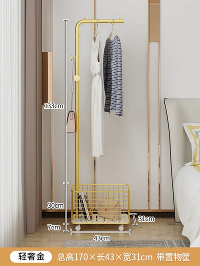 Stand Coat Rack Clothes Hangers Modern Hallway Nordic Bags Design Coat Rack Decorative Golden Ripiano Home Furniture YYY30XP