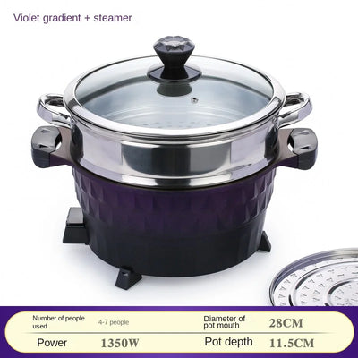 Multifunctional electric hot  heating pot wok electric cooking