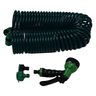 Garden Accessories Coil Garden Water Hose 15m/49.2ft EVA 7 Modes Garden Telescopic Spring Tube for Watering Plants Gardens Lawns