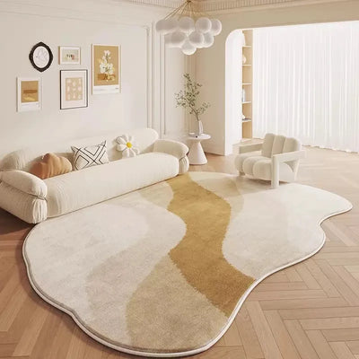 VIMAKA Cream Style Ins Light Luxury Imitation Cashmere Carpet Living Room Bedroom Sofa Dirt Resistant Carpet Home Decoration