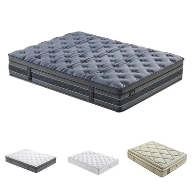 China Good Natural Latex Memory Foam Mattresses For Beds Manufacturer Hypo-allergenic King Queen Size Pocket Spring Mattress