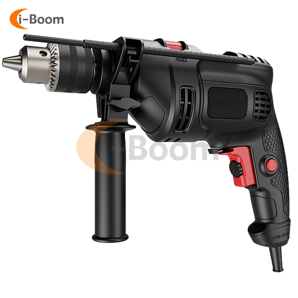 AC 110V/220V EU/US Plug Multifunction Electric Drill Powerful Impact Drill Electric Hammer Infinitely Variable Speed Power Tools