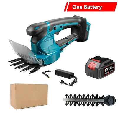 2 IN 1 Electric Hedge Trimmer Cordless Handheld Rechargeable Garden Bush Scissors Power Tools For Makita/WOBERICH 18V Battery