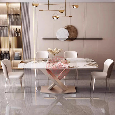 Dining Room Sedentary Table Luxury Service Reception Tables Restaurant Multifunction Home Furniture Ceramic Elegant Kitchen Oval