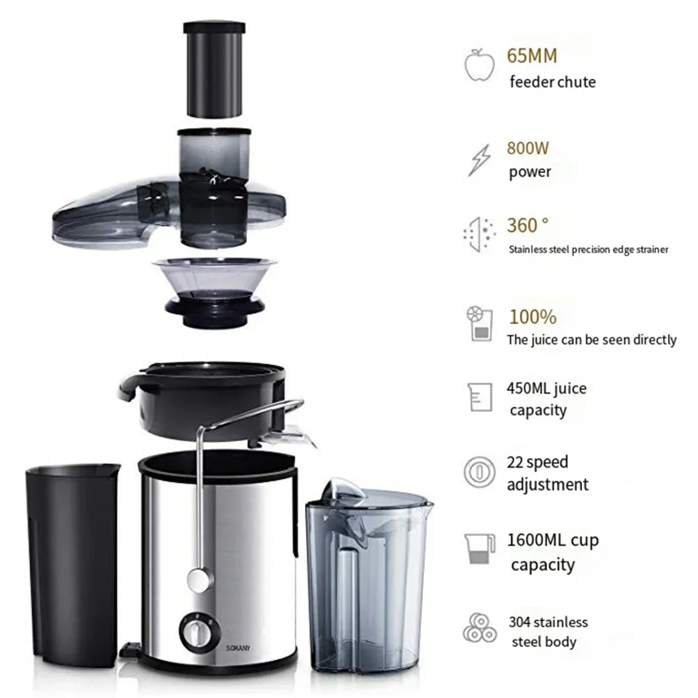 Healthy Food Machine,Blender,Portable Juicer,Handheld Electric Fruit And Vegetable Juicer,Intelligent Smoothie Crusher Kitchen