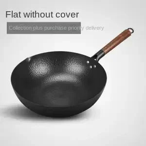 Women Lightweight Wok Pan,Hammer Cast Iron Frying pan,Durable Non-stick Wok,For Kitchen Gas Stove And Induction Kitchen Cookware