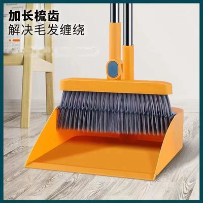 Household Dustpan Set, Brush Head, Sweeping Individual Sweep Broom, Foldable Garbage Shovel