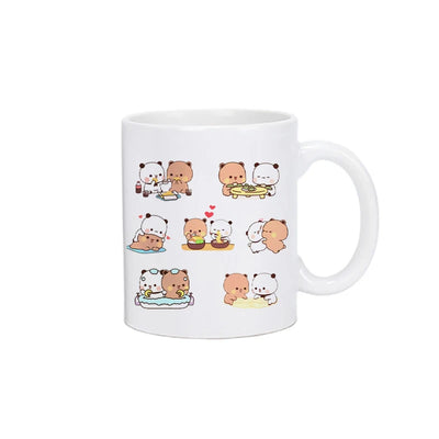 Panda Bear Bubu Dudu Coffee Milk Cup Mocha Cat Panda Bear Couple Christmas Mug Kawaii Cups Original Mugs Free Shipping Drinkware