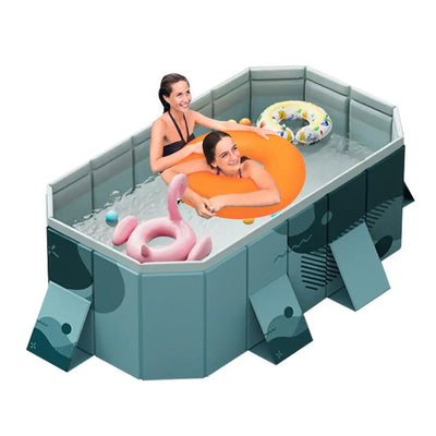 Swimming Pool Non-inflatable Folding Easy Installation Thickened PVC Family Bathing Pool Toy Outdoor Folding Swimming Pool