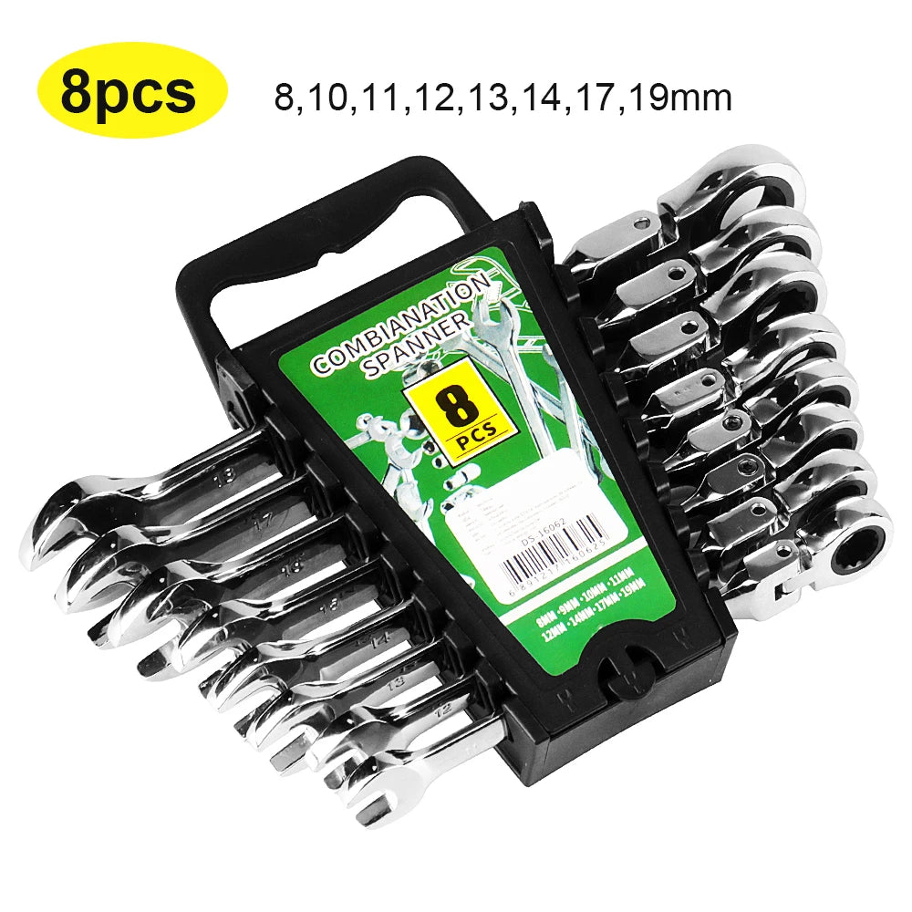 Ratchet Wrench Set Tools for Men Tool Full Professional Novelty Socket Sets Flat Wrenches Automotive Mechanical Hand Torque Car