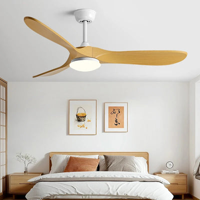 42/52/60Inch 3 ABS blade DC 35W pure copper motor Ceiling Fan with Remote Control and 20W LED Light Restaurant Fan