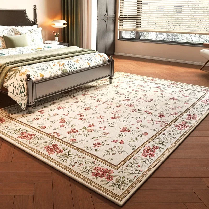 American Living Room Carpet Fashion Luxury IG Bedroom Soft Rug Large Area Floral High-end European Coffee Table Mats Ковер Tapis