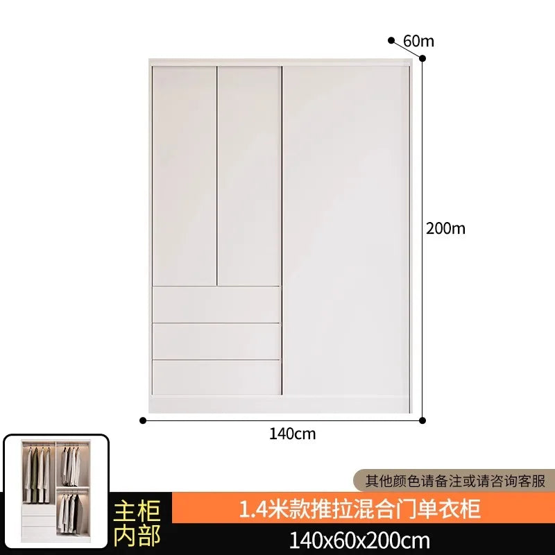 Bedroom Nordic Wardrobes Full Size Partition Storage Cabinet Wardrobes Organizer Apartment Szafa Na Ubrania Home Furniture