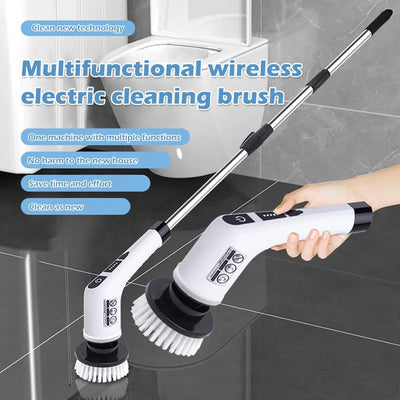 7-in-1 Multifunctional Wireless Electric Cleaning Brush Household Kitchen Bathroom Brush Handheld Rotating Cleaning tools