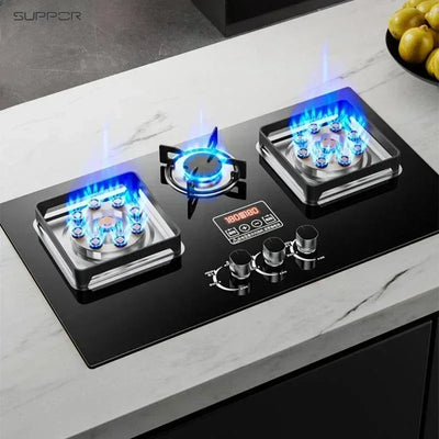 Gas stove household liquefied gas embedded natural gas fierce fire dual-purpose stove table kitchen stove