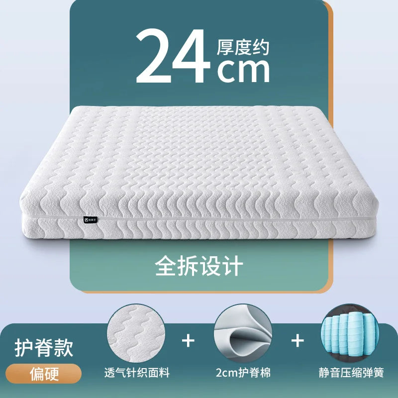 Cozy Firm King Mattresses Memory Foam High Quality Floor Queen Mattresses Spring Sleeping Colchones De Cama Bedroom Furniture