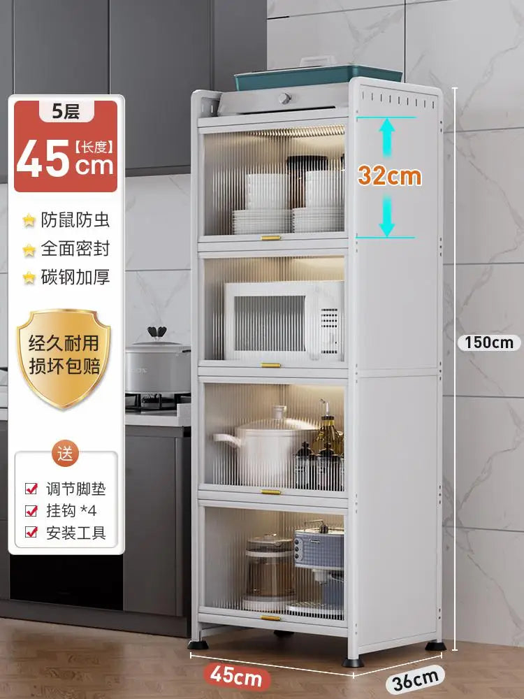 Kitchen Storage Rack Multi-functional Gap Storage Cabinet Multi-layer Storage Cabinet Gap Side Storage Cabinet Cupboard