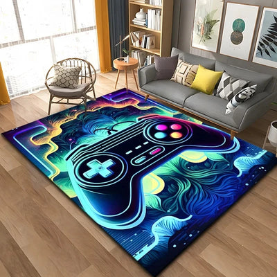 3D 80s Gamer Carpet Controller Area Rug Large for Living Room Bedroom Kitchen Carpets for Bed Rooms Mat Home Rugs Decoration