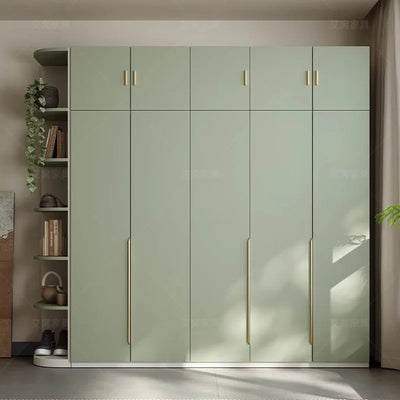 Green Wooden Wardrobe Storage Hanging Large Portable Organizer Wardrobe Bedroom Multifunction Kleiderschrank Room Furniture