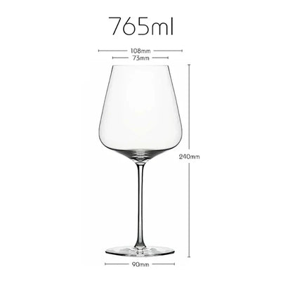 Burgundy Bordeaux Style Upscale Banquet Party Wine Glass Extremely Thin Masterly Craft Perfect Flawless Classics Goble Bar Tool