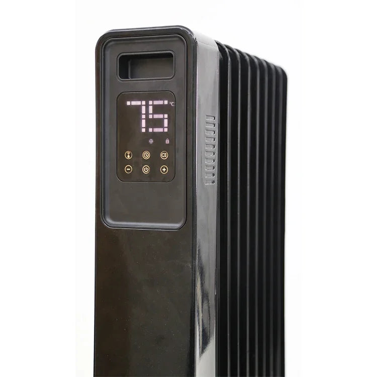 1000W 1500W 2000W 2500W 3000W Temperature Display APP Operation Electric Radiator Oil Heater with Timing and Temperature Setting