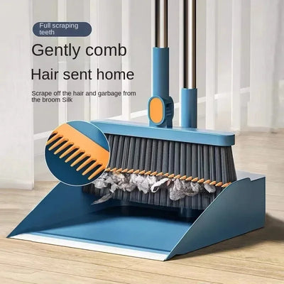 High End Indoor Long Handle Garbage Cleaning Set For Cleaning Floors Dust Garbage Non Stick Hair Indoor Cleaning Products