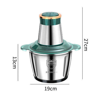 1 PCS Electric Meat Grinder 3L Blenders Stainless Steel Multifunction Vegetable Chopper Slicer EU Plug