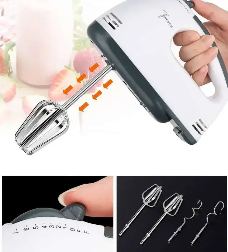 Electric Mixer Machine Cream Pastry Blender Electric Hand Blender Automatic Egg Beater Portable Mixer Blender for Cream Pastry