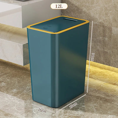 Garbage Bin For Household Square Press Style Luxury Style Living Room Kitchen Bathroom With Lid Garbage Bin