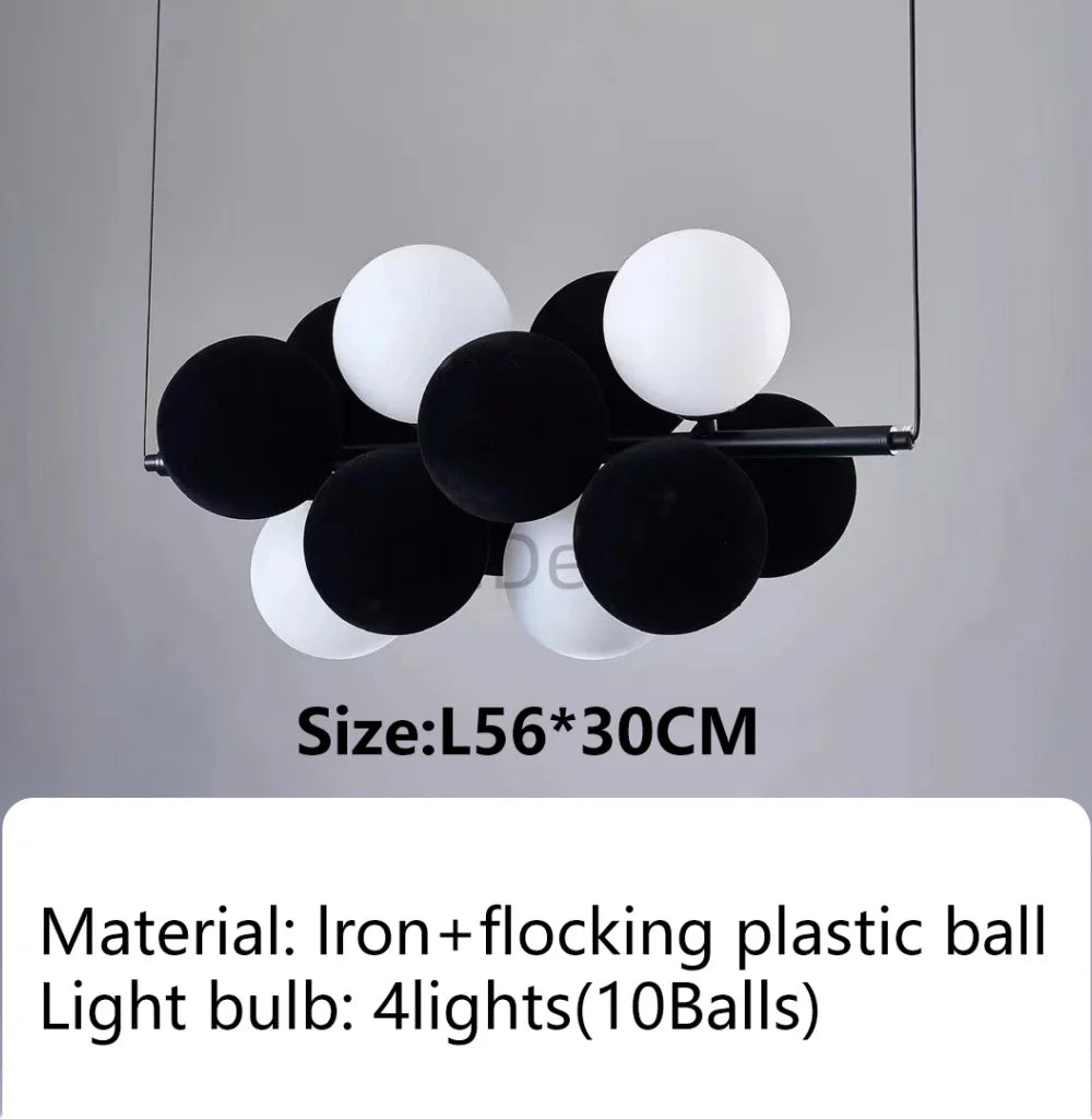 Nordic led Ceiling chandelier white ball bubble Lights home decorations Pendant light Dining table bedroom living room fixture