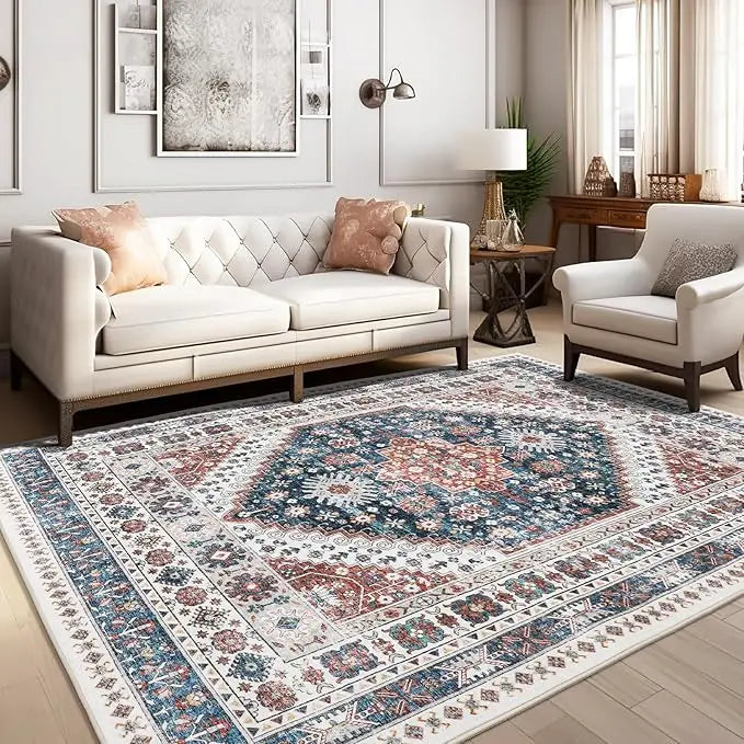 VIKAMA national style rug Retro Persian style entry kitchen Living room sofa rug Non-slip and dirt resistant carpet Bohemia RUG