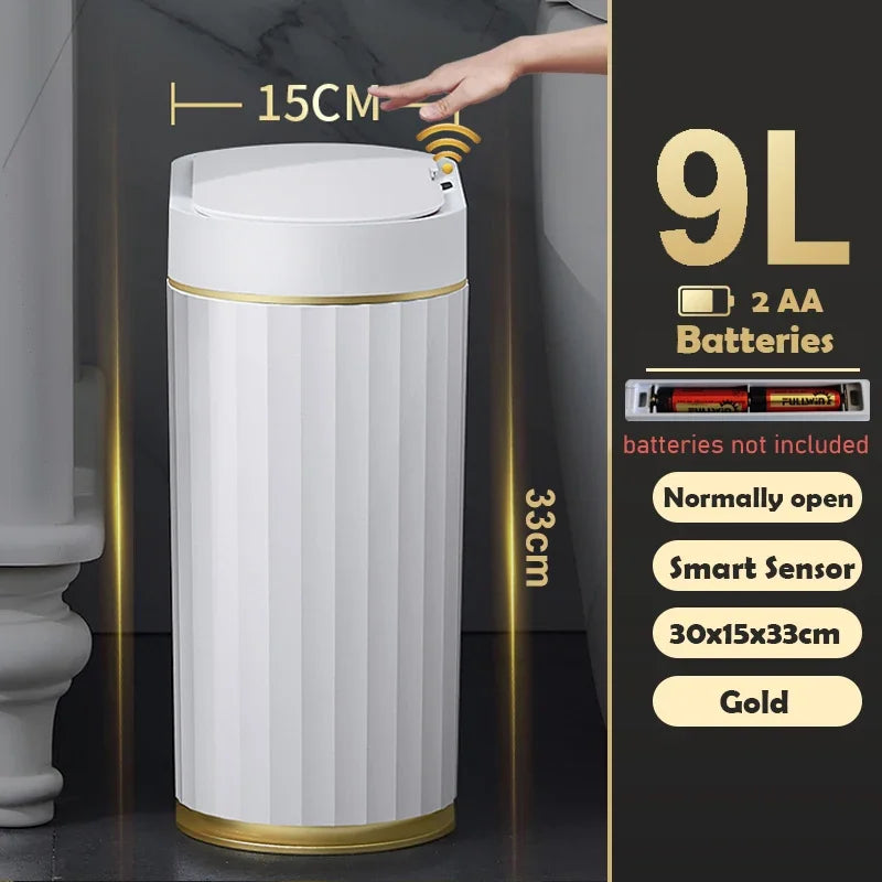 Smart Sensor Trash Can Living Room Kitchen Automatic garbage cube Bathroom Toilet Intelligent Garbage Bin Wastebasket smart dump