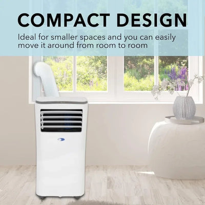 Whynter ARC-102CS Compact Size 10,000 BTU (7,000 BTU SACC) Portable Air Conditioner, Dehumidifier, and Fan