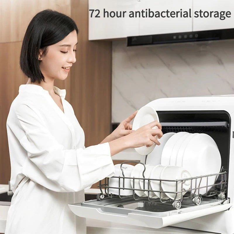 220V 50Hz 4 Sets Table Dishwasher Automatic Intelligent Fruits And Vegetable Integrated Portable Dishwasher Without Installation