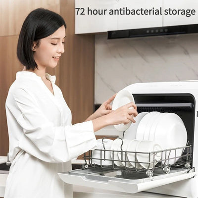 50Hz 4 Sets Table Dishwasher Automatic Intelligent Fruits And Vegetable Integrated Portable Dishwasher Without Installation 220V