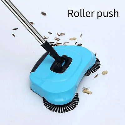 Three-In-One Multifunctional Hand Push Sweeper Push Broom Vacuum Cleaner, Sweeping Mopping Sweeper Household Cleaning Package