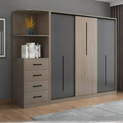 Nordic Luxury Wardrobes Wood Orgnizer Drawers Wooden Closet Organizer Wardrobes Storage Clothes Garde Robe Furniture Home