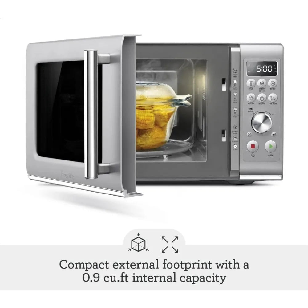 Microwave Ovens, Compact Wave Soft Close Microwave BMO650SIL, Silver, Microwave Ovens