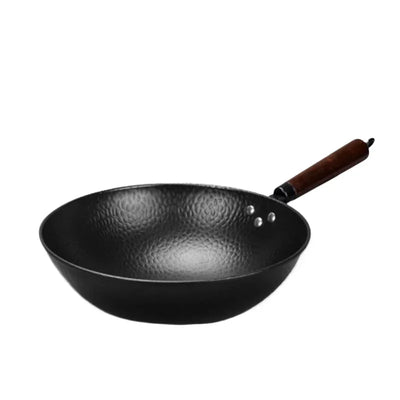 Women Lightweight Wok Pan,Hammer Cast Iron Frying pan,Durable Non-stick Wok,For Kitchen Gas Stove And Induction Kitchen Cookware