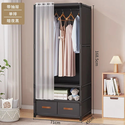 Cabinet Wooden Wardrobe Clothes Bedroom Minimalism Italian Space Saving Modern Guarda Roupa Lounge Suite Furniture