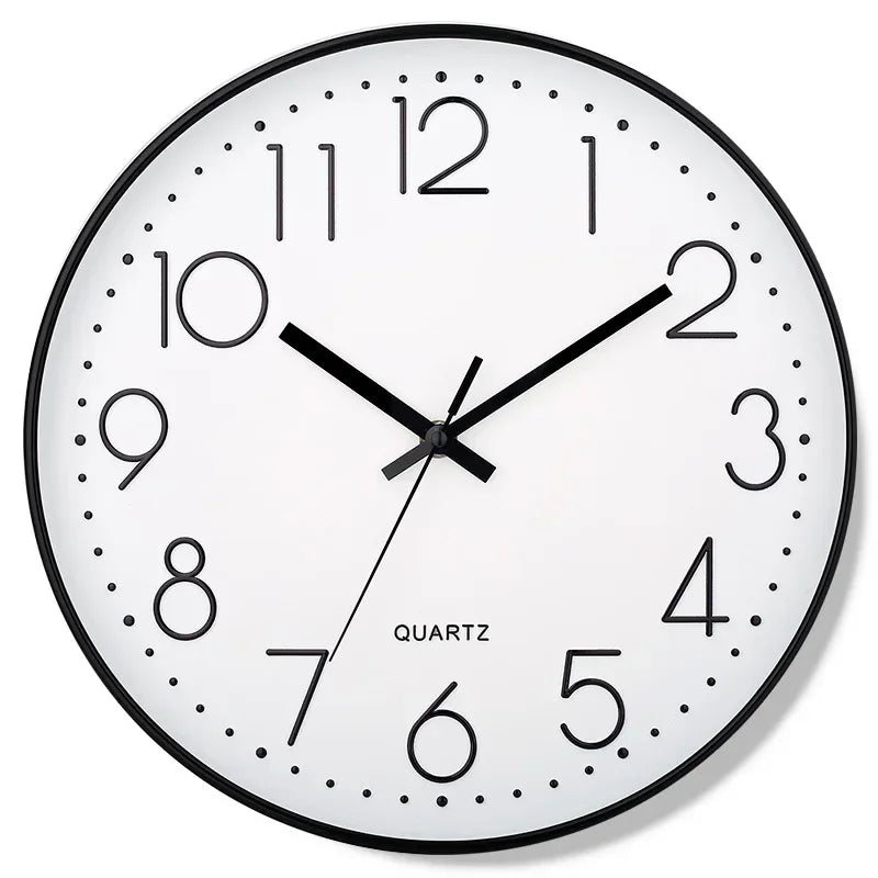 8 Inch Easy To Read Wall Clock Classic Elegant Modern Silent Quartz Clocks for Living Room Bedroom Office Study