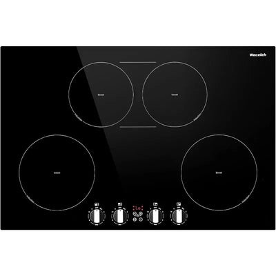 30 inch Induction Cooktop Built-in Electric Induction Stovetop 4 Burners,Boost/Bridge Mode/10 Power Levels/Timer/Safety Lock