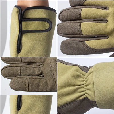 1 Pair Long Gardening Gloves Thorn Proof Garden Gloves Rose Pruning Yard Breathable Work Gloves For Digging, Planting,Pruning