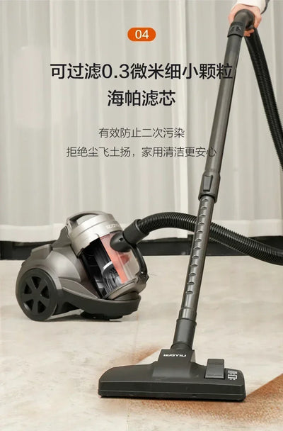 Vacuum Cleaner - Household Large Suction Small, High Power Cat Hair Suction, Light Sound Industrial Vacuum Cleaner, Wired Pet.