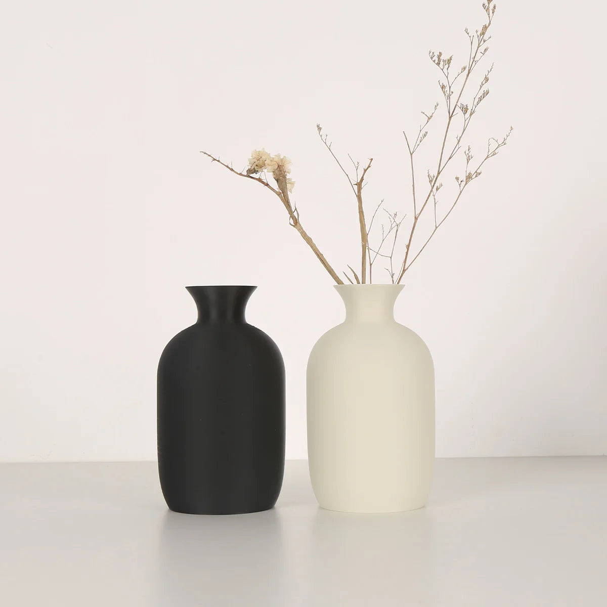 1 PC Nordic minimalist style vase, black and white classic, creative design, home decoration vase combination