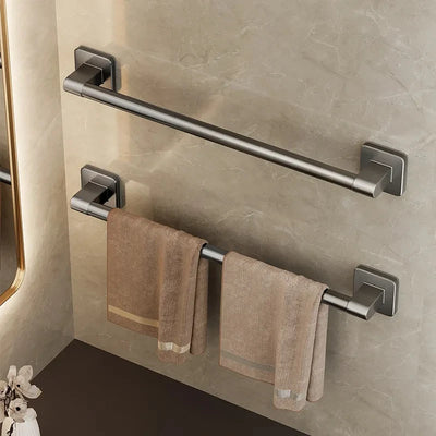 Non perforated suction cup wall mounted towel rack, bathroom storage rack, bathroom horizontal bar towel rack