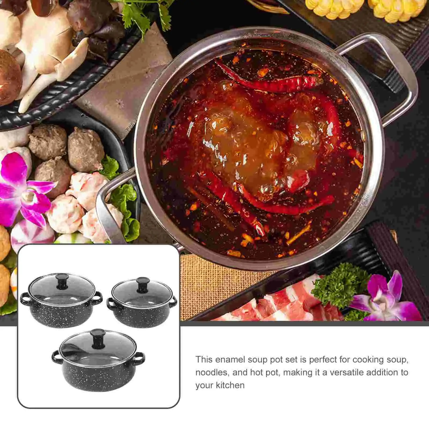 Mini Steamed Egg Bowl Cooking Pots With Handle Sauce Lid Pan Pans Non Stick Three Piece Suit Small Saucepan Soup Pot