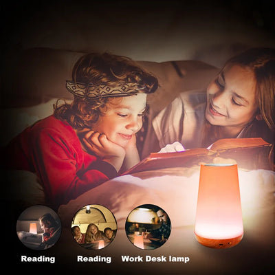 Xiaomi 13 Color Changing Light Remote Control Touch USB Rechargeable RGB Night Lamp Dimmable Lamp Portable Table Bedside Lamp